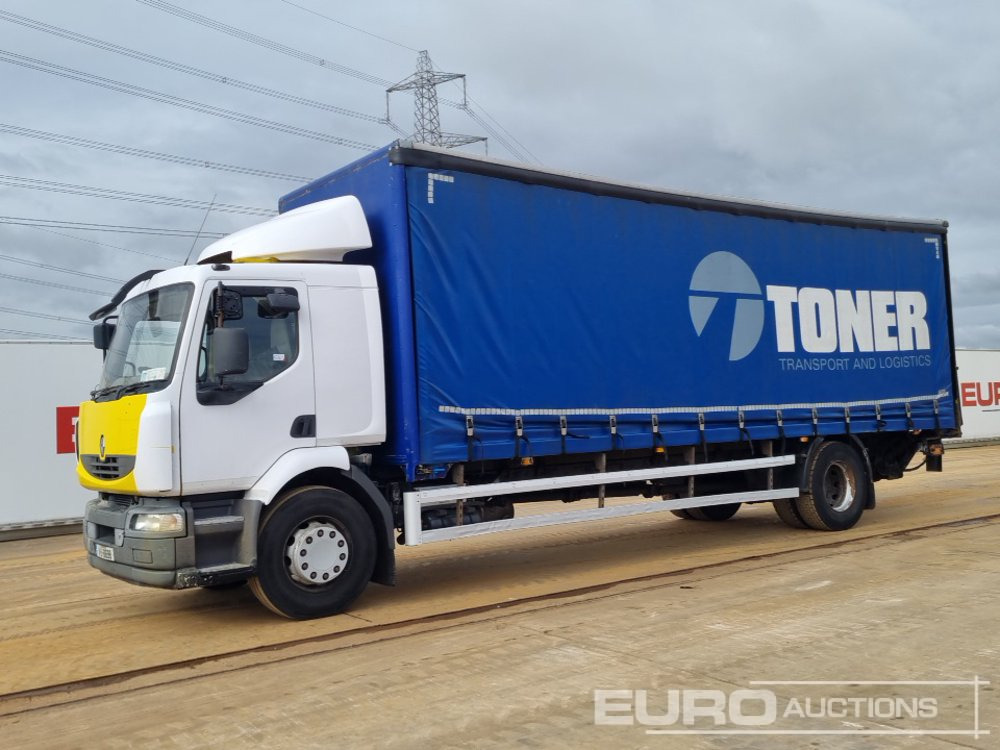 2011 Renault 4x2 Curtainsider Lorry, Hydraulic Ramp, Manual Gearbox - Тентованный грузовик: фото 1 2011 Renault 4x2 Curtainsider Lorry, Hydraulic Ramp, Manual Gearbox - Тентованный грузовик: фото 1
