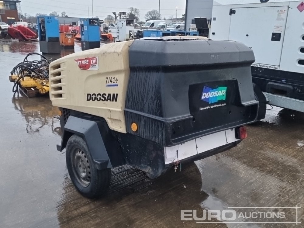 2012 Doosan 741+ 140CFM - Воздушный компрессор: фото 3 2012 Doosan 741+ 140CFM - Воздушный компрессор: фото 3