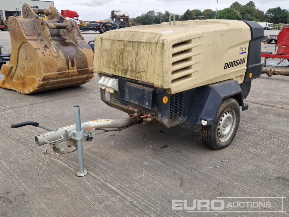 2012 Doosan 741+ 140CFM - Воздушный компрессор: фото 1 2012 Doosan 741+ 140CFM - Воздушный компрессор: фото 1