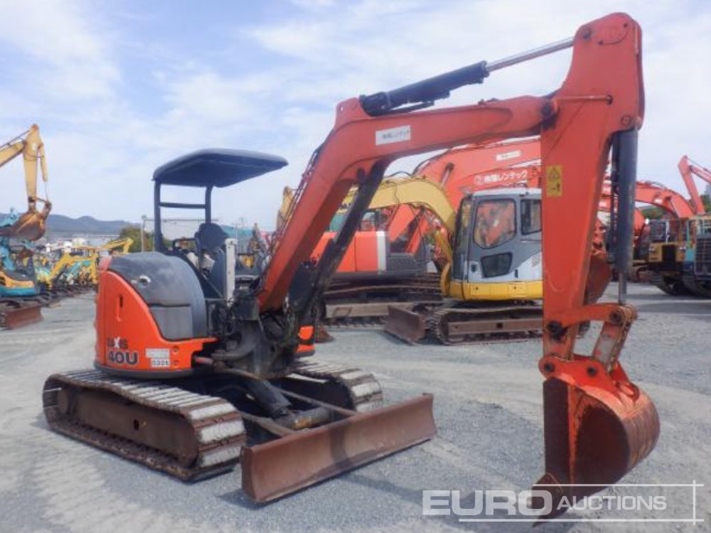 2013 Hitachi ZX40U-5A Rubber Block Pads, Blade, Offset, Bucket - Мини-экскаватор: фото 3 2013 Hitachi ZX40U-5A Rubber Block Pads, Blade, Offset, Bucket - Мини-экскаватор: фото 3