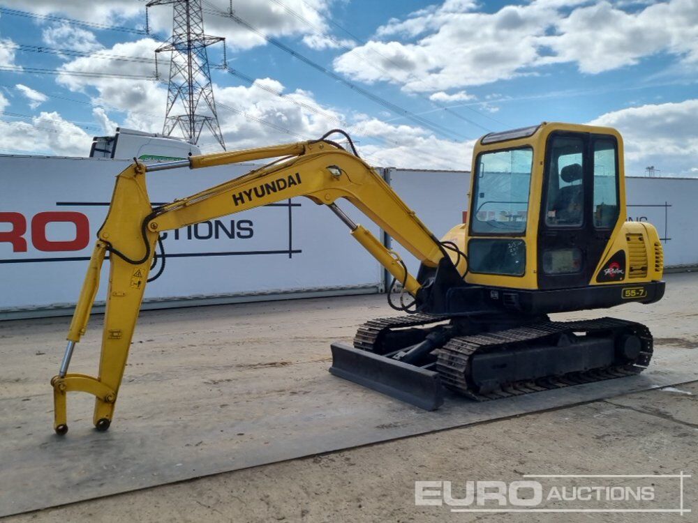 2013 Hyundai R55-7 - Мини-экскаватор: фото 1 2013 Hyundai R55-7 - Мини-экскаватор: фото 1