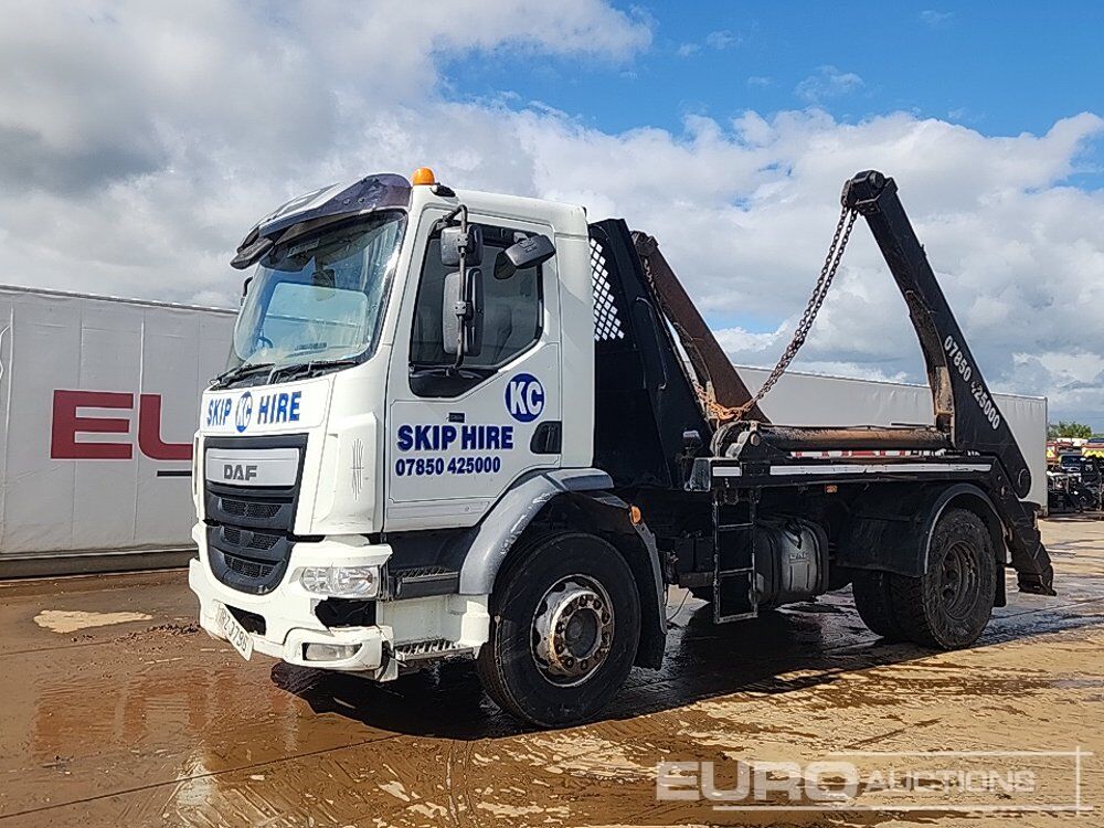 2014 DAF 4x2 Skip Loader Lorry Extendable Arms, Manual Gearbox (Mileage Discrepancy - Mileage CANNOT be verified) (Reg. Docs. Available) - Портальный бункеровоз: фото 1 2014 DAF 4x2 Skip Loader Lorry Extendable Arms, Manual Gearbox (Mileage Discrepancy - Mileage CANNOT be verified) (Reg. Docs. Available) - Портальный бункеровоз: фото 1