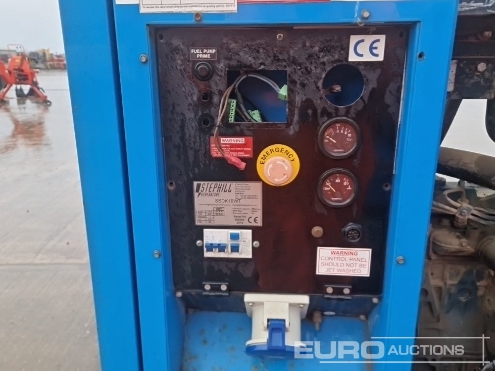 Электрогенератор 2014 Stephill 10 kVA Generator, Kubota Engine, (Parts Missing): фото 9