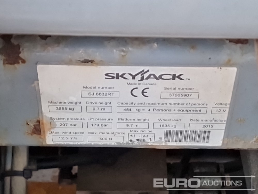 Подъёмник 2015 SkyJack SJ6832RT: фото 36 Подъёмник 2015 SkyJack SJ6832RT: фото 36