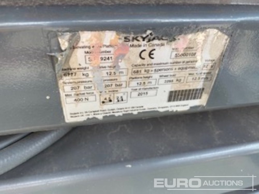 2015 SkyJack SJ9241 - Подъёмник: фото 4 2015 SkyJack SJ9241 - Подъёмник: фото 4