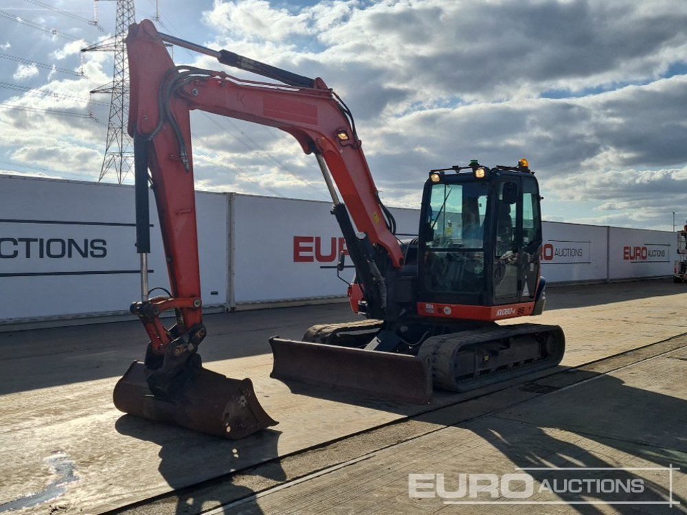 2016 Kubota KX080-4 - Мини-экскаватор: фото 1 2016 Kubota KX080-4 - Мини-экскаватор: фото 1