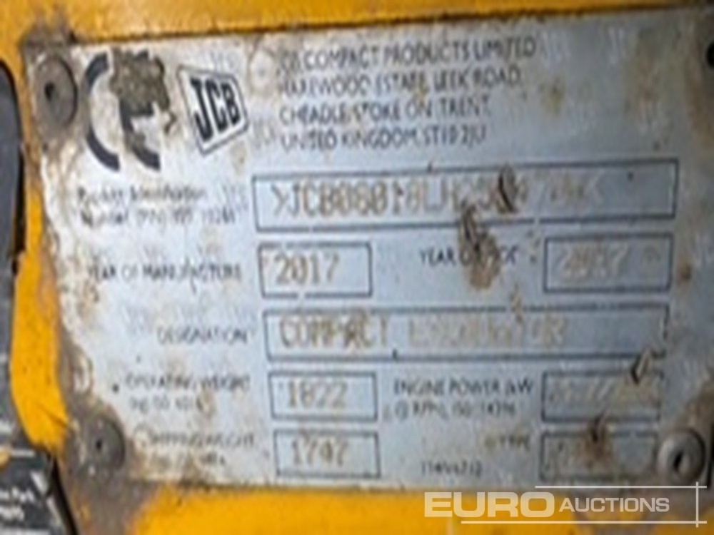 2017 JCB 8018CTS - Мини-экскаватор: фото 5 2017 JCB 8018CTS - Мини-экскаватор: фото 5