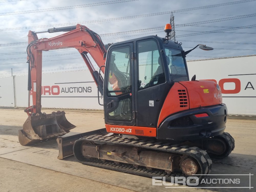 2017 Kubota KX080-4A - Мини-экскаватор: фото 3 2017 Kubota KX080-4A - Мини-экскаватор: фото 3