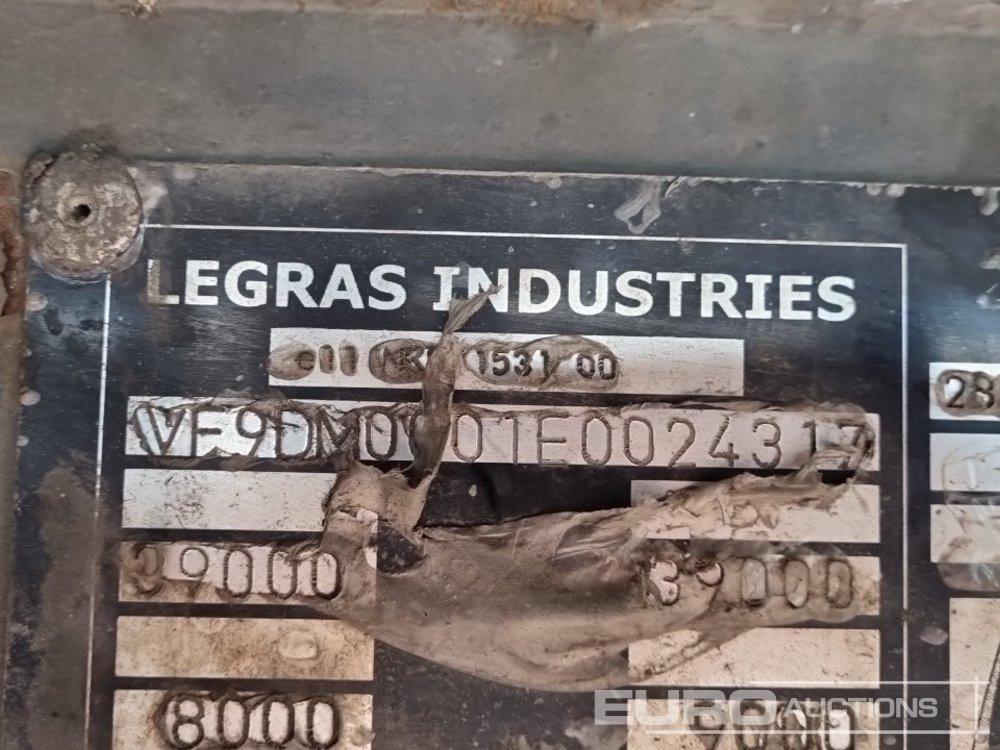 Полуприцеп с подвижным полом 2017 Legras Tri Axle Bulk Trailer, Walking Floor, Easy Sheet: фото 42