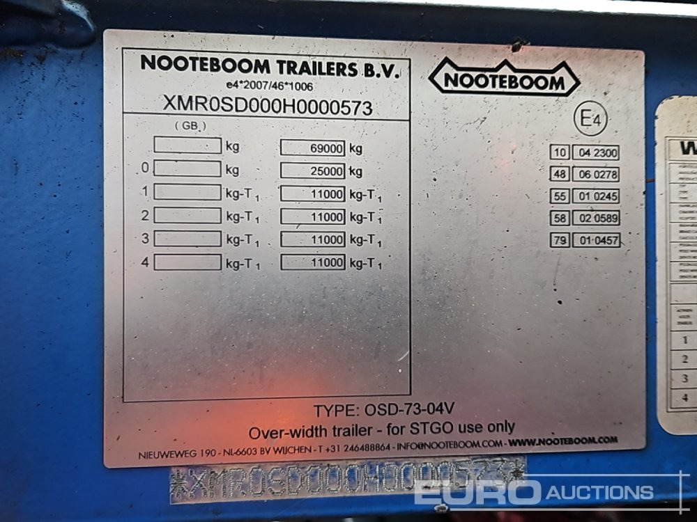 Низкорамный полуприцеп 2017 Nooteboom OSD-73-04V: фото 29