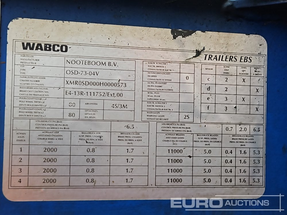 Низкорамный полуприцеп 2017 Nooteboom OSD-73-04V: фото 30