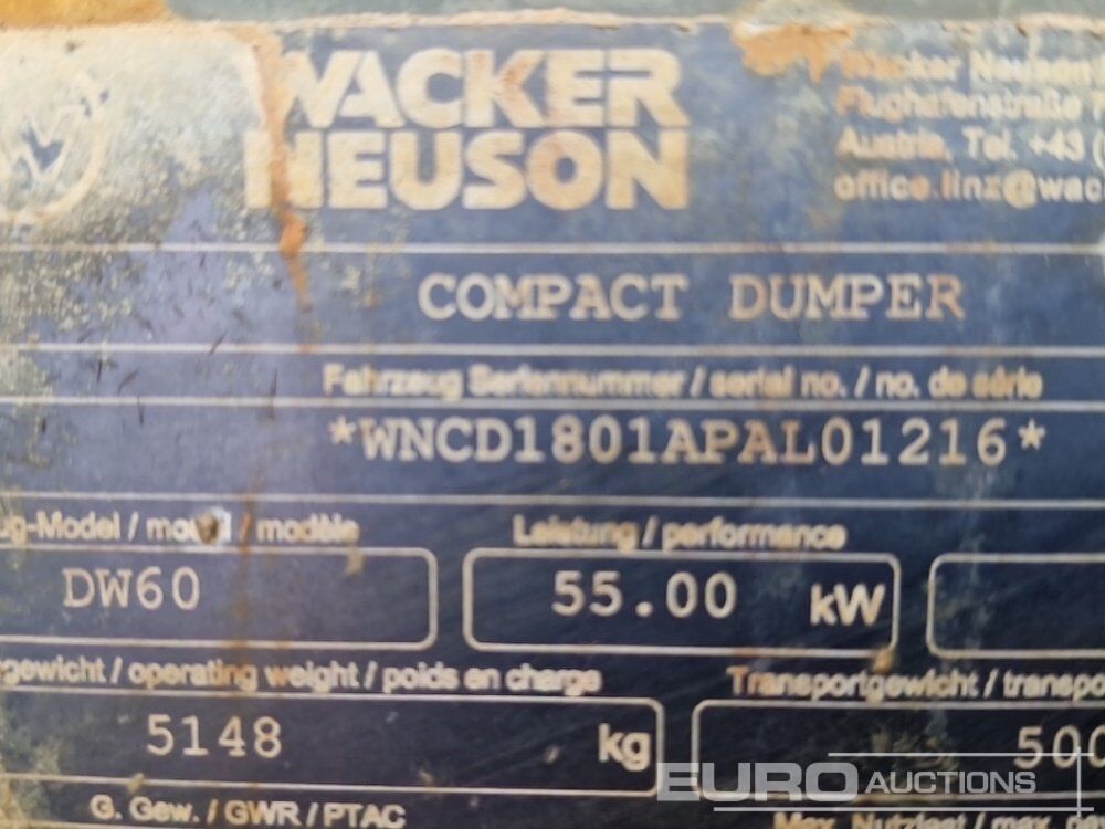 Мини-самосвал 2017 Wacker Neuson DW60: фото 36 Мини-самосвал 2017 Wacker Neuson DW60: фото 36