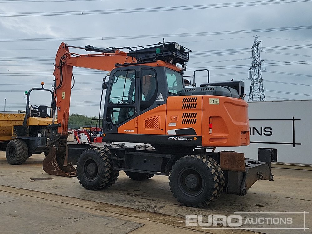 2018 Doosan DX165W-5 - Колёсный экскаватор: фото 3 2018 Doosan DX165W-5 - Колёсный экскаватор: фото 3
