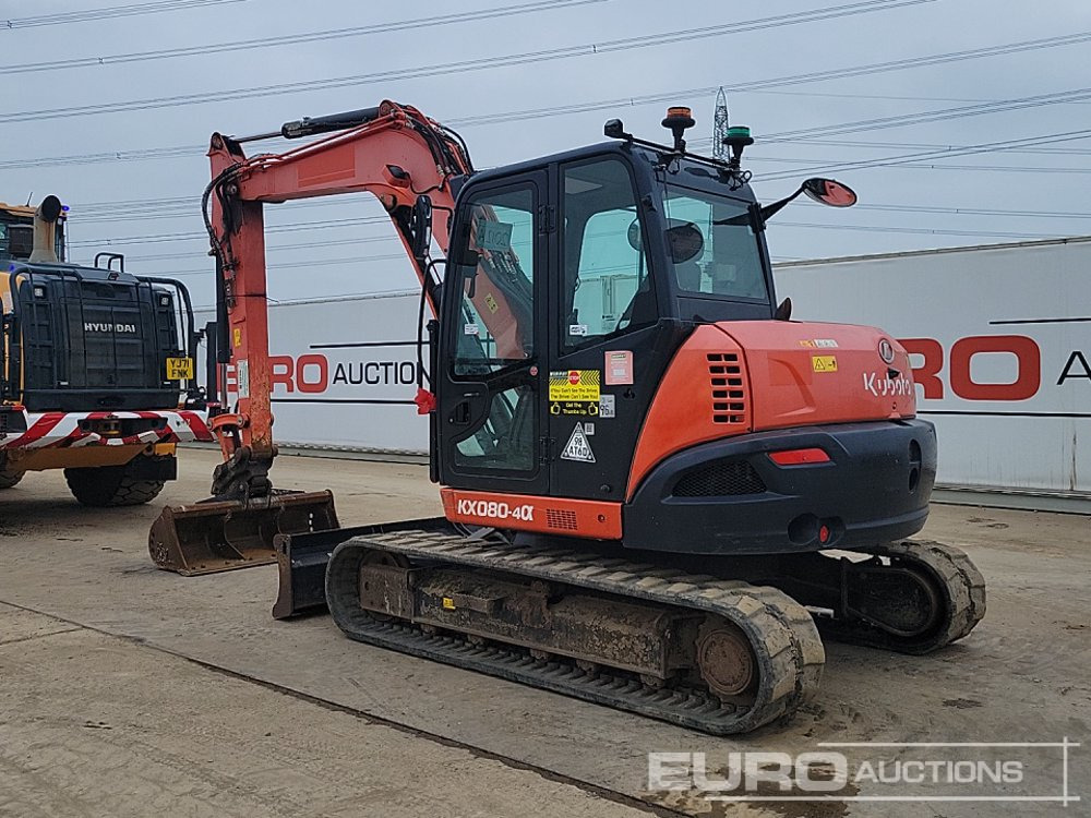 2018 Kubota KX080-4A - Мини-экскаватор: фото 3 2018 Kubota KX080-4A - Мини-экскаватор: фото 3