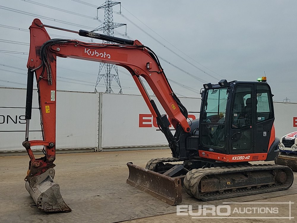 2019 Kubota KX080-4A - Мини-экскаватор: фото 1 2019 Kubota KX080-4A - Мини-экскаватор: фото 1