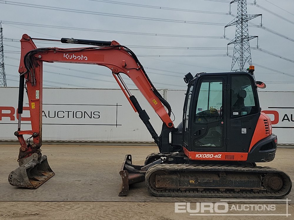 2019 Kubota KX080-4A - Мини-экскаватор: фото 2 2019 Kubota KX080-4A - Мини-экскаватор: фото 2