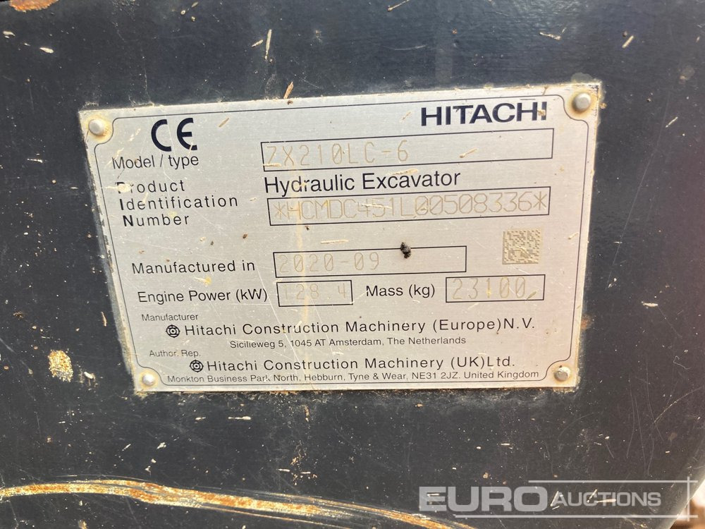 2020 Hitachi ZX210LC-6 - Гусеничный экскаватор: фото 4 2020 Hitachi ZX210LC-6 - Гусеничный экскаватор: фото 4
