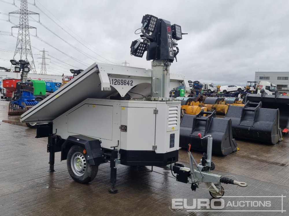 Осветительная мачта 2022 Trime X-Solar Single Axle Solar Powered LED Lighting Tower: фото 7 Осветительная мачта 2022 Trime X-Solar Single Axle Solar Powered LED Lighting Tower: фото 7