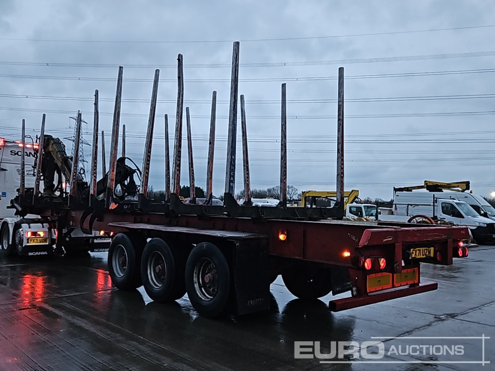 Dennison Trailers Tri Axle Timber Trailer, Hiab Loglift 100S Loading Crane, Hydraulic Rotating Log Grab - Полуприцеп лесовоз: фото 3 Dennison Trailers Tri Axle Timber Trailer, Hiab Loglift 100S Loading Crane, Hydraulic Rotating Log Grab - Полуприцеп лесовоз: фото 3