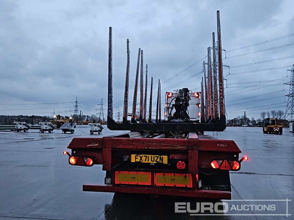 Dennison Trailers Tri Axle Timber Trailer, Hiab Loglift 100S Loading Crane, Hydraulic Rotating Log Grab - Полуприцеп лесовоз: фото 4 Dennison Trailers Tri Axle Timber Trailer, Hiab Loglift 100S Loading Crane, Hydraulic Rotating Log Grab - Полуприцеп лесовоз: фото 4