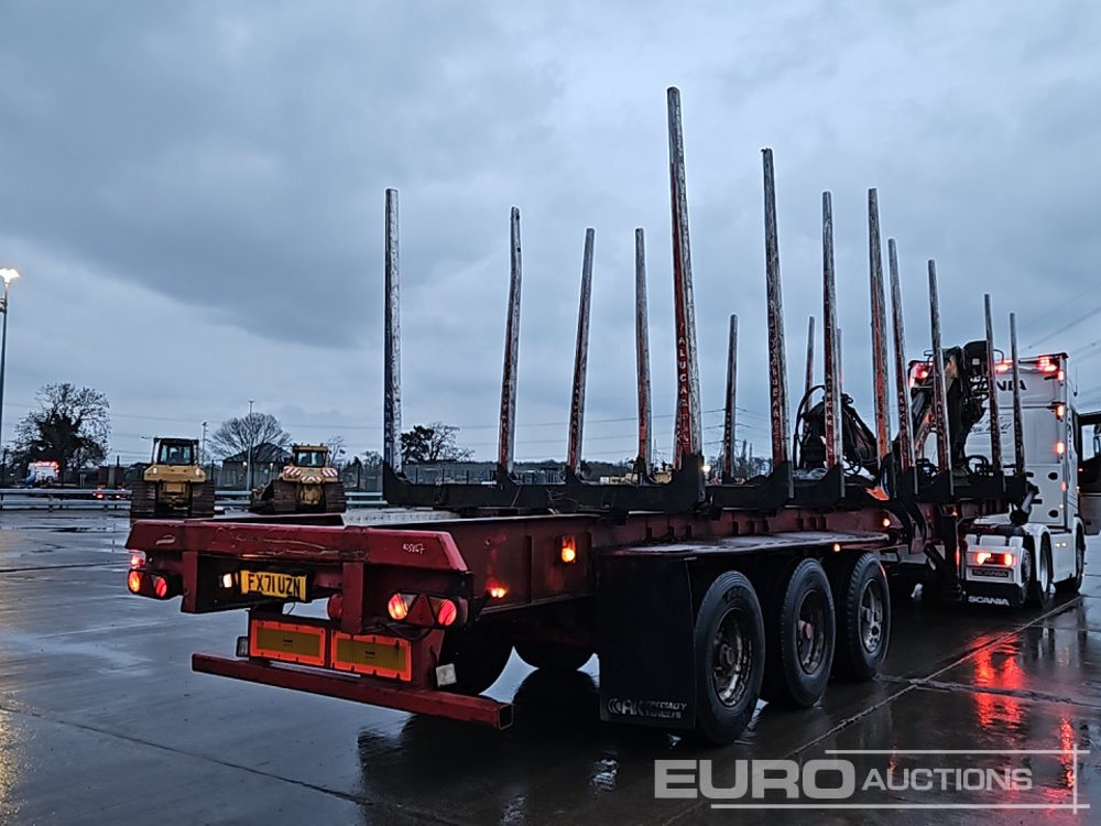 Dennison Trailers Tri Axle Timber Trailer, Hiab Loglift 100S Loading Crane, Hydraulic Rotating Log Grab - Полуприцеп лесовоз: фото 5 Dennison Trailers Tri Axle Timber Trailer, Hiab Loglift 100S Loading Crane, Hydraulic Rotating Log Grab - Полуприцеп лесовоз: фото 5