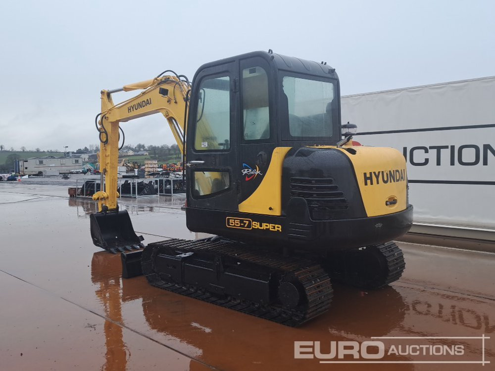Hyundai R55-7 - Мини-экскаватор: фото 3 Hyundai R55-7 - Мини-экскаватор: фото 3