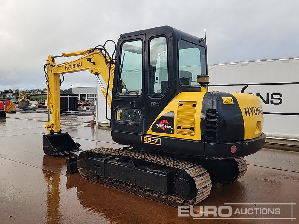 Hyundai R55-7 - Мини-экскаватор: фото 3 Hyundai R55-7 - Мини-экскаватор: фото 3