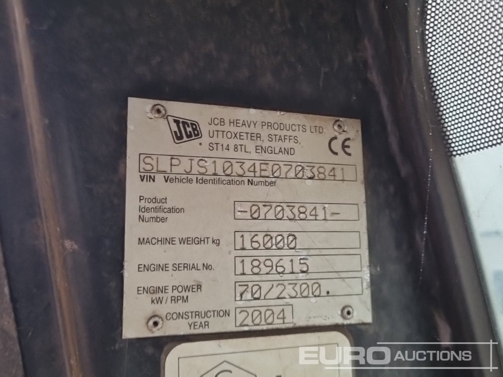 Гусеничный экскаватор JCB JS160: фото 48