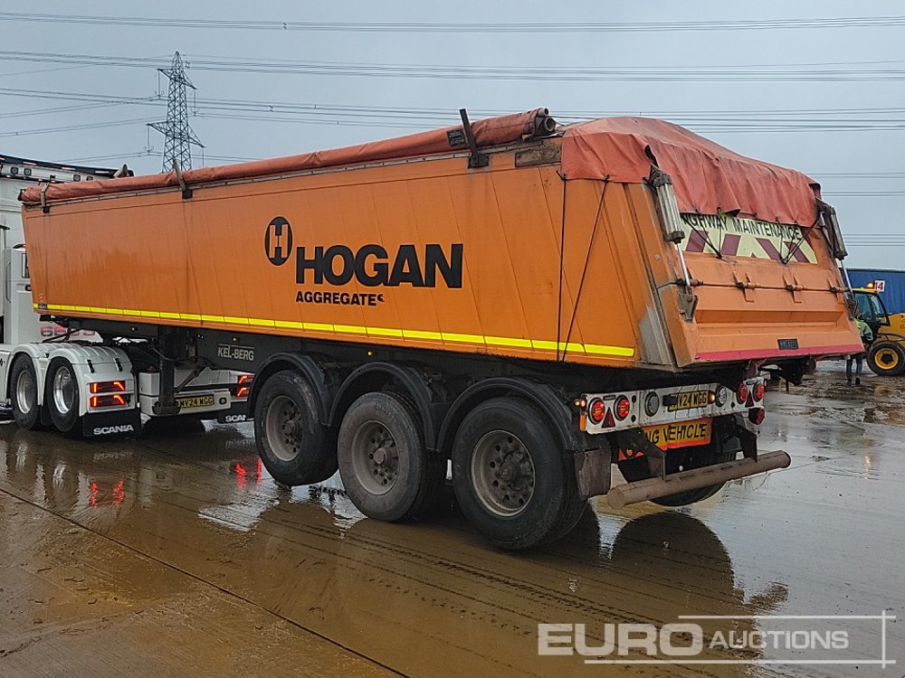 Kel-berg Tri Axl Bulk Tipping Trailer, Rear Lift, Easy Sheet, Tail Gate - Самосвальный полуприцеп: фото 3 Kel-berg Tri Axl Bulk Tipping Trailer, Rear Lift, Easy Sheet, Tail Gate - Самосвальный полуприцеп: фото 3