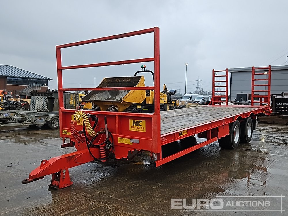 NC Engineering Twin Axle Sprung Draw Bar Beavertail Flatbed Trailer, Ramps, 8 Stud Axle - Сельскохозяйственный прицеп: фото 1 NC Engineering Twin Axle Sprung Draw Bar Beavertail Flatbed Trailer, Ramps, 8 Stud Axle - Сельскохозяйственный прицеп: фото 1