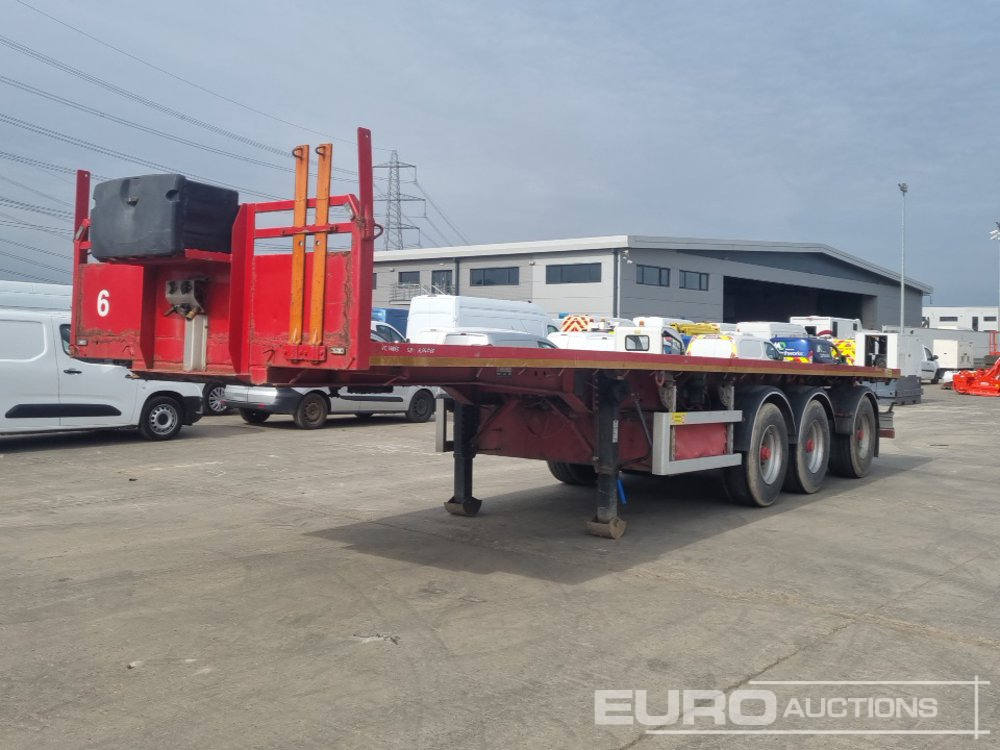 SDC Trailer Tri Axle Flatbed Trailer, Rear Axle Steer - Полуприцеп бортовой/ Платформа: фото 1 SDC Trailer Tri Axle Flatbed Trailer, Rear Axle Steer - Полуприцеп бортовой/ Платформа: фото 1
