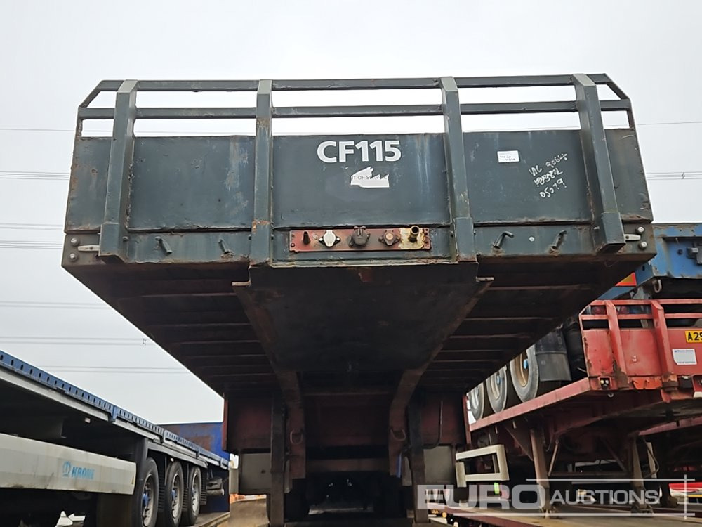 Полуприцеп бортовой/ Платформа SDC Tri Axle Step Frame Flat Bed Trailer: фото 9