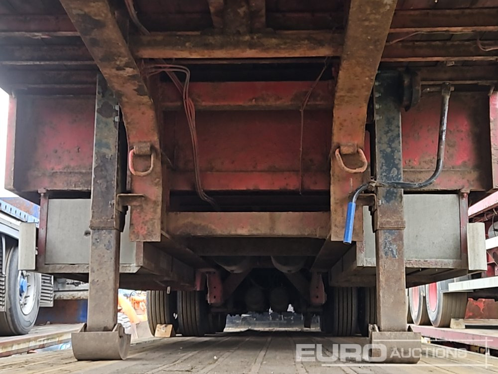 Полуприцеп бортовой/ Платформа SDC Tri Axle Step Frame Flat Bed Trailer: фото 10