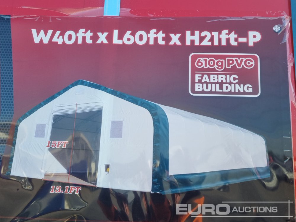 Unused 2025 40' x 60' x 21' PVC Peak Storage Shelter - Жилой контейнер: фото 1 Unused 2025 40' x 60' x 21' PVC Peak Storage Shelter - Жилой контейнер: фото 1