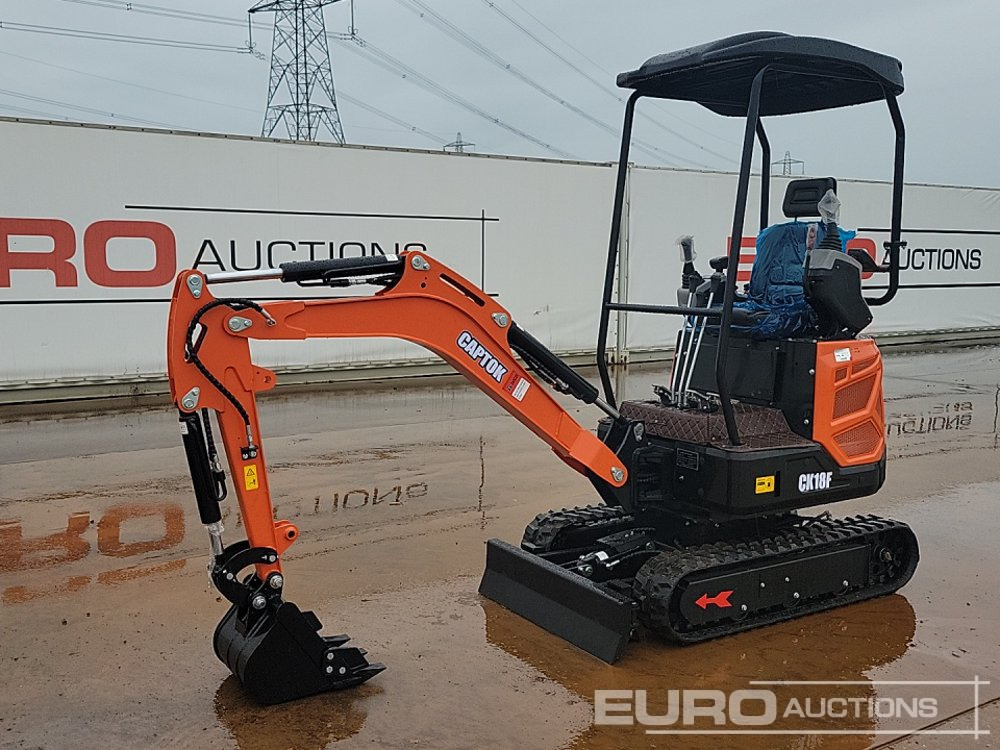 Unused 2025 Captok CK18F - Мини-экскаватор: фото 1 Unused 2025 Captok CK18F - Мини-экскаватор: фото 1