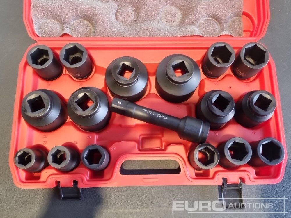 Unused 2026 Boss 1" 17pc Pneumatic Socket Set, 8" Extension Rod - Оборудование для мастерских: фото 5 Unused 2026 Boss 1" 17pc Pneumatic Socket Set, 8" Extension Rod - Оборудование для мастерских: фото 5