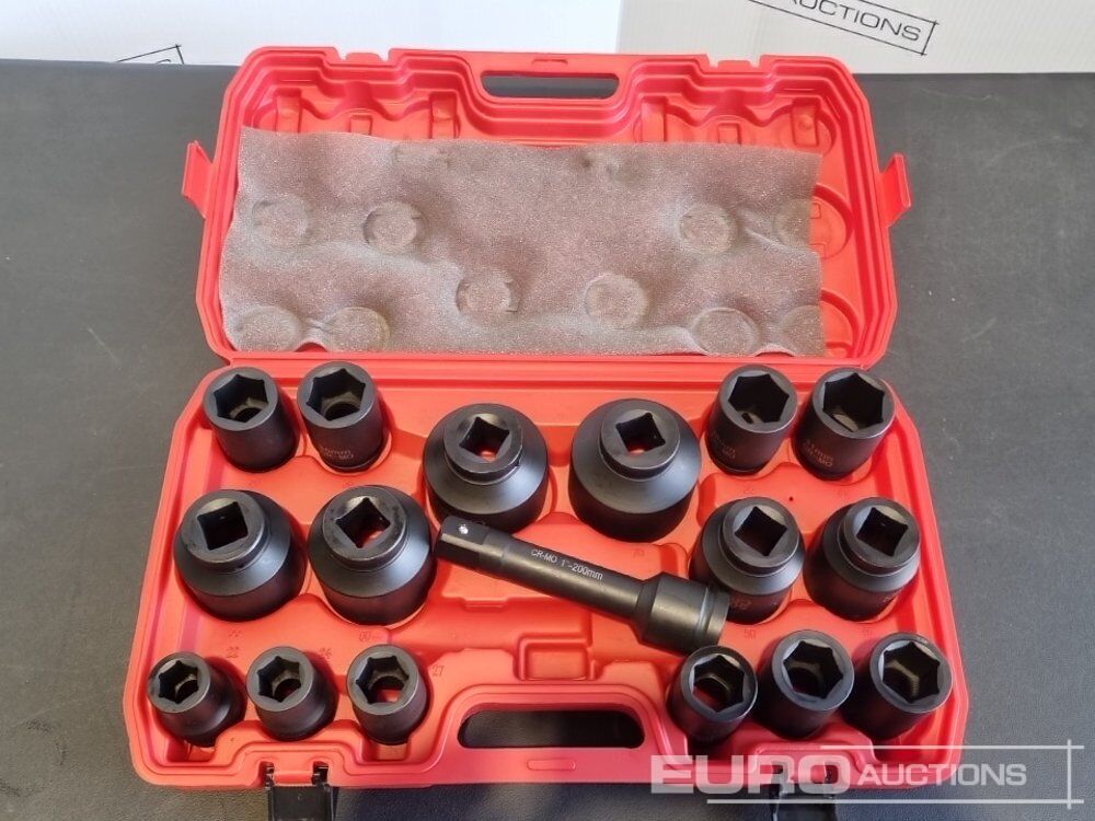 Unused 2026 Boss 1" 17pc Pneumatic Socket Set, 8" Extension Rod - Оборудование для мастерских: фото 1 Unused 2026 Boss 1" 17pc Pneumatic Socket Set, 8" Extension Rod - Оборудование для мастерских: фото 1