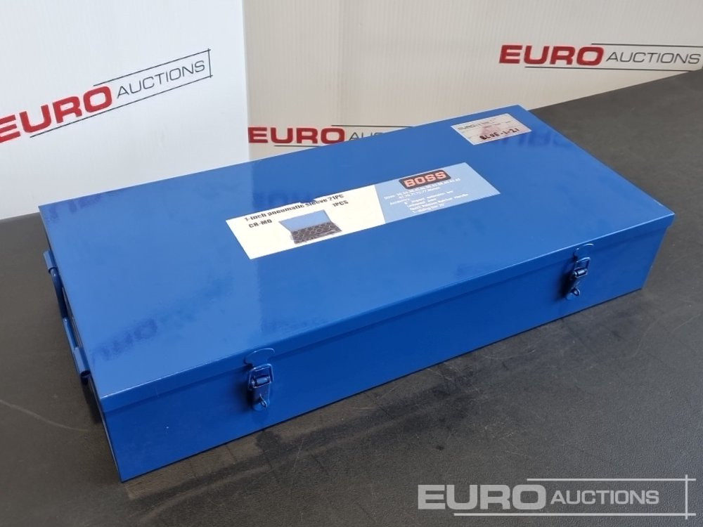 Unused Boss 1" 21pc Pneumatic Socket Set, 8" Impact Extension Bar, Universal Joint, Quick Release Ratchet Handle, 20" T-sliding Bar - Оборудование для мастерских: фото 1 Unused Boss 1" 21pc Pneumatic Socket Set, 8" Impact Extension Bar, Universal Joint, Quick Release Ratchet Handle, 20" T-sliding Bar - Оборудование для мастерских: фото 1