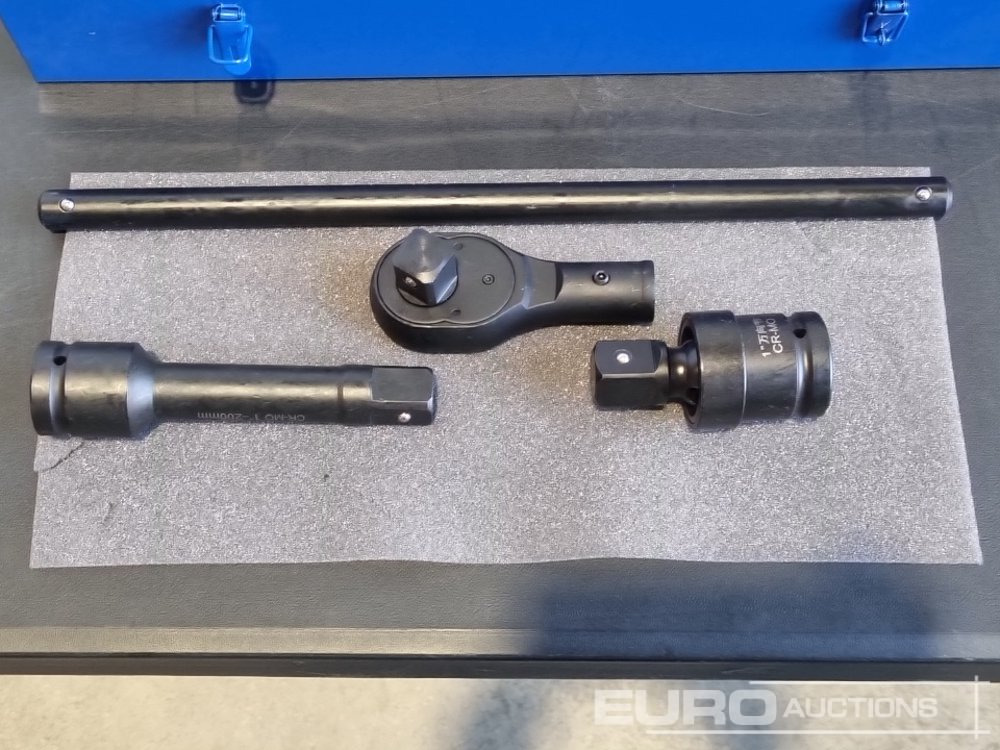 Unused Boss 1" 21pc Pneumatic Socket Set, 8" Impact Extension Bar, Universal Joint, Quick Release Ratchet Handle, 20" T-sliding Bar - Оборудование для мастерских: фото 5 Unused Boss 1" 21pc Pneumatic Socket Set, 8" Impact Extension Bar, Universal Joint, Quick Release Ratchet Handle, 20" T-sliding Bar - Оборудование для мастерских: фото 5