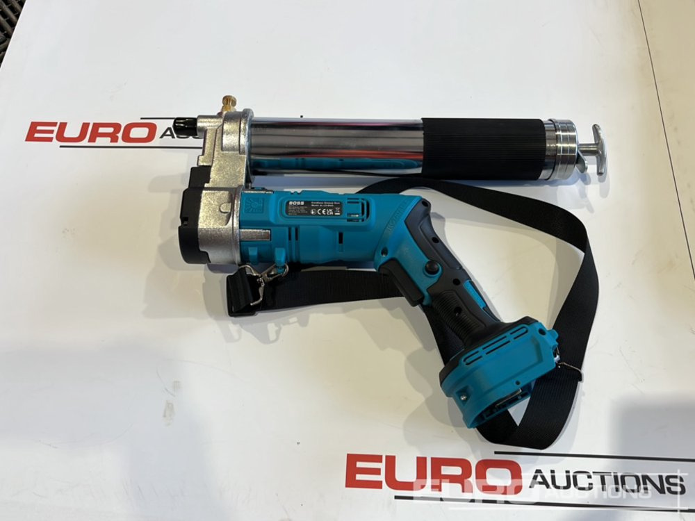 Строительное оборудование Unused Boss 21 Volt Lithium Battery Cordless Grease Gun, 2 Batteries, Case, Shoulder Strap, Extension Pieces & Fittings: фото 11
