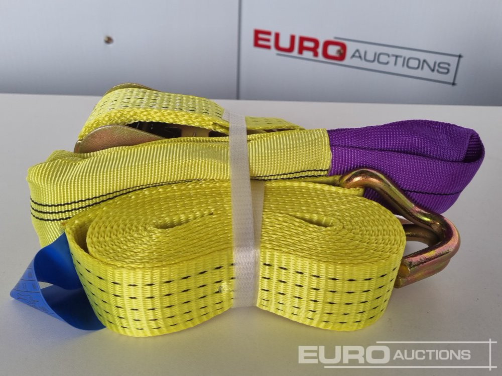 Строительное оборудование Unused Boss 4M x 50mm 5 Ton Ratchet Straps with Sling (4 of): фото 7