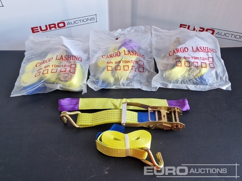 Unused Boss 4M x 50mm 5 Ton Ratchet Straps with Sling (4 of) - Оборудование для мастерских: фото 2 Unused Boss 4M x 50mm 5 Ton Ratchet Straps with Sling (4 of) - Оборудование для мастерских: фото 2