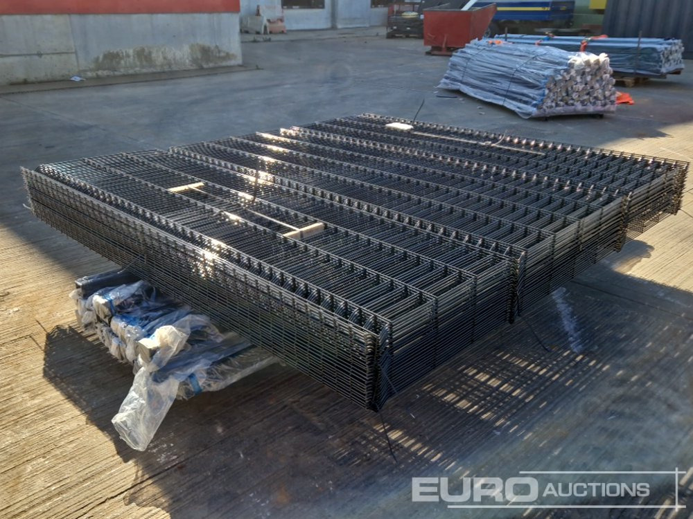 Unused Galvanised & Powder Coated Heavy Duty (5mm) Wire Mesh Fencing, 25 x H2.4m x W2.2m Panels, 26 x 60mm x 60mm x3m Posts, with Fittings (Black) - Строительное оборудование: фото 5 Unused Galvanised & Powder Coated Heavy Duty (5mm) Wire Mesh Fencing, 25 x H2.4m x W2.2m Panels, 26 x 60mm x 60mm x3m Posts, with Fittings (Black) - Строительное оборудование: фото 5