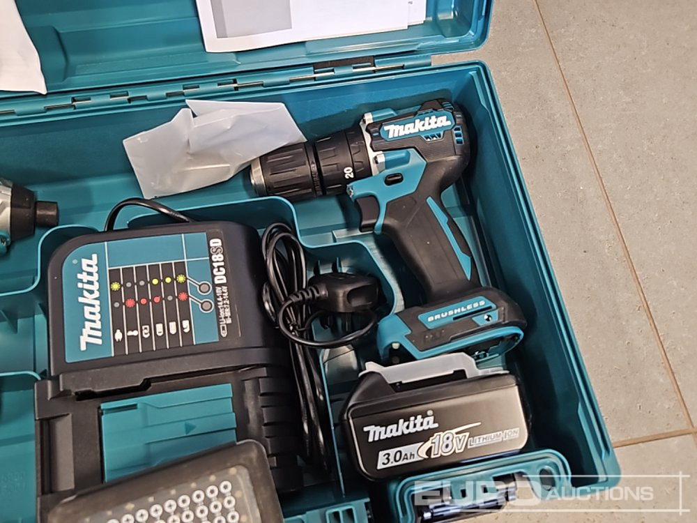 Unused Makita DHP453 18V LXT Combi Dril, Makita DTD152 18V LXT Impact Driver, Battery, Charger, Bit Set - Оборудование для мастерских: фото 5 Unused Makita DHP453 18V LXT Combi Dril, Makita DTD152 18V LXT Impact Driver, Battery, Charger, Bit Set - Оборудование для мастерских: фото 5