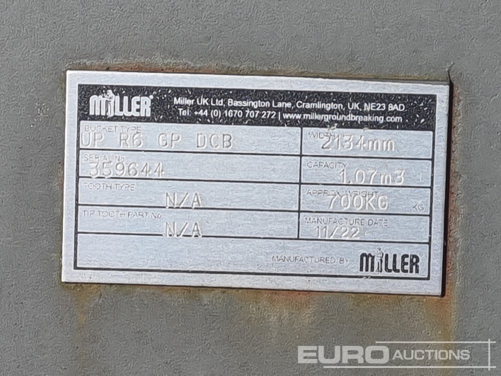 Новый Ковш Unused Miller 84" Ditching Bucket 80mm Pin to suit 20 Ton Excavator: фото 13