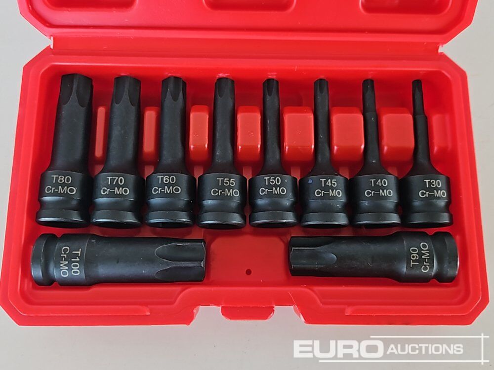Unused Solid X 1/2" 10 Piece Torque Socket Set - Строительное оборудование: фото 2 Unused Solid X 1/2" 10 Piece Torque Socket Set - Строительное оборудование: фото 2