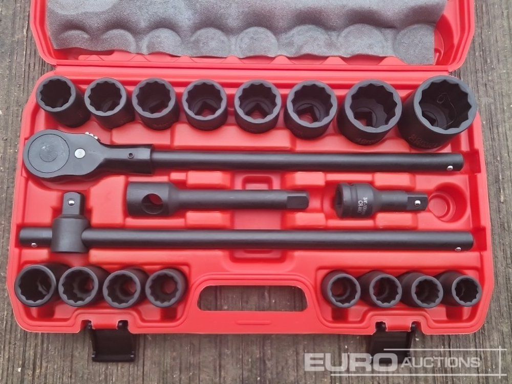 Unused Solid X 21Pc 3/4" Drive 12 Corner Socket Set - Строительное оборудование: фото 4 Unused Solid X 21Pc 3/4" Drive 12 Corner Socket Set - Строительное оборудование: фото 4