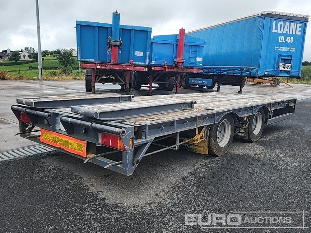 Webb Twin Axle Flat Bed Drag Trailer, Ramps - Прицеп для спецтехники: фото 4 Webb Twin Axle Flat Bed Drag Trailer, Ramps - Прицеп для спецтехники: фото 4