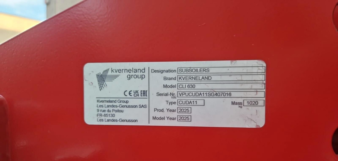 Dissodatore 6 ancore nuovo Kverneland CLI 630 - Глубокорыхлитель: фото 4 Dissodatore 6 ancore nuovo Kverneland CLI 630 - Глубокорыхлитель: фото 4