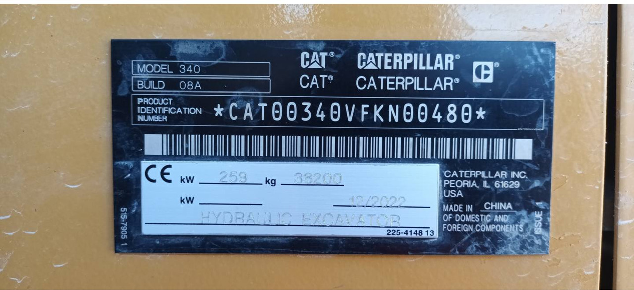 Гусеничный экскаватор CAT 340-08: фото 6